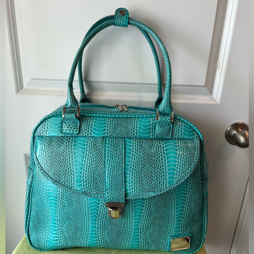 Elegant Turquoise Paolo Pascal Veneto overnight bag